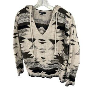 American Eagle Outfitters Hooded Southwest Pattern Sweater‎ S aztec
